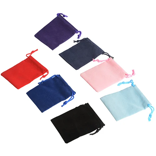 random 5-8 colors De Bijoux 100 шт Разноцветные 5x7 см бархатное кольцо на сумку ювелирный мешок бархатный мешочек для свадьбы День рождения вечерние подарочные сумки для промоакции - Цвет: random 5-8 colors
