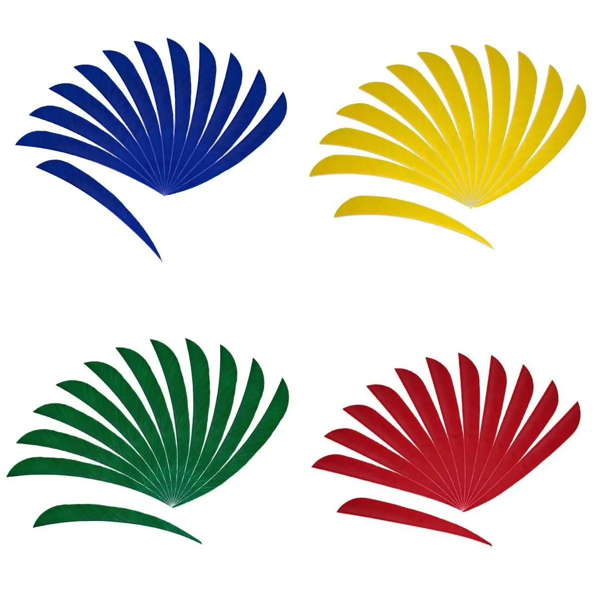 

48 Pieces 5 Inch Fletching Arrow Feathers Archery Turkey Feathers
