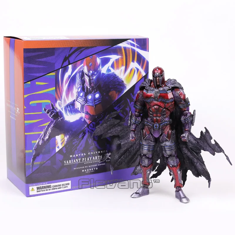 Marvel Universe VARIANT PLAY ARTS KAI X-men Magneto ПВХ фигурка Коллекционная модель игрушки