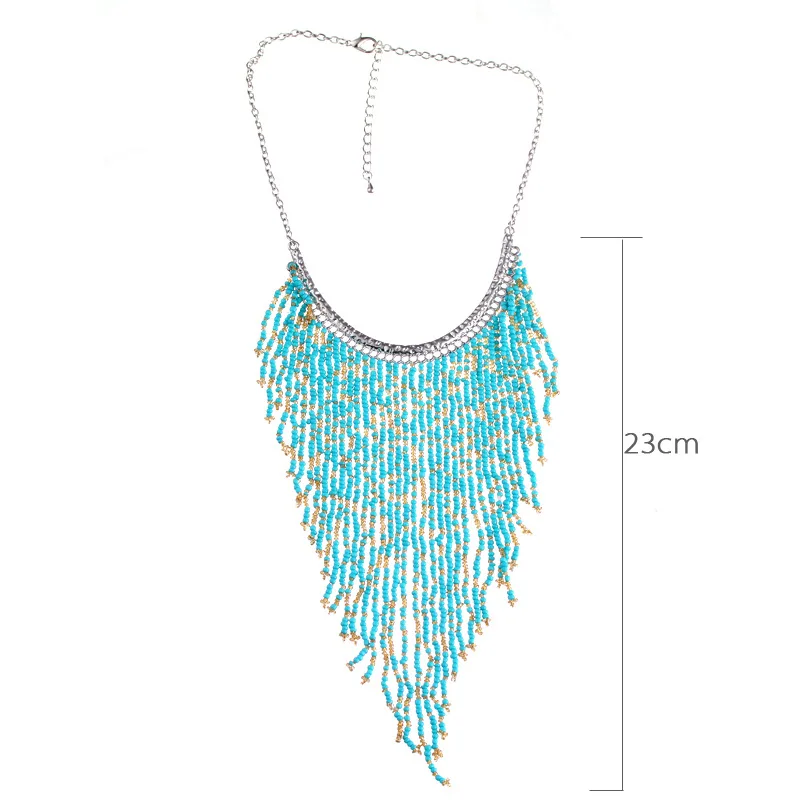 Новые богемные ювелирные изделия ручной работы ожерелье из искусственной кожи