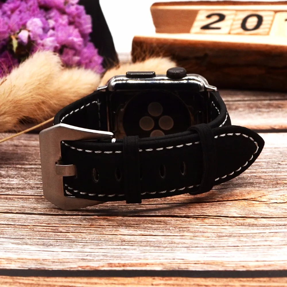 Ремешок кожаный Eastar для iwatch Apple Watch Band 42 мм 38 винтажный спортивный браслет 5 4 40 44