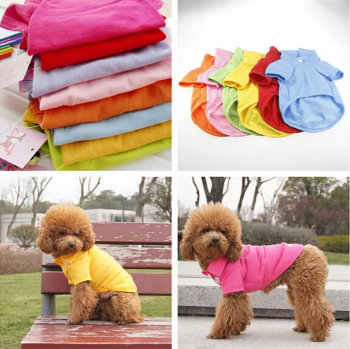 Hot sale Newest high quality polo shirt cute clothing goods for animal puppy dog 2014 summer free shipping | Дом и сад