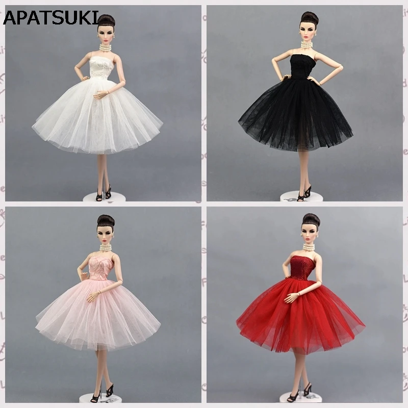 Модное балетное платье для куклы Барби цельнокроеное праздничное Vestido Одежда