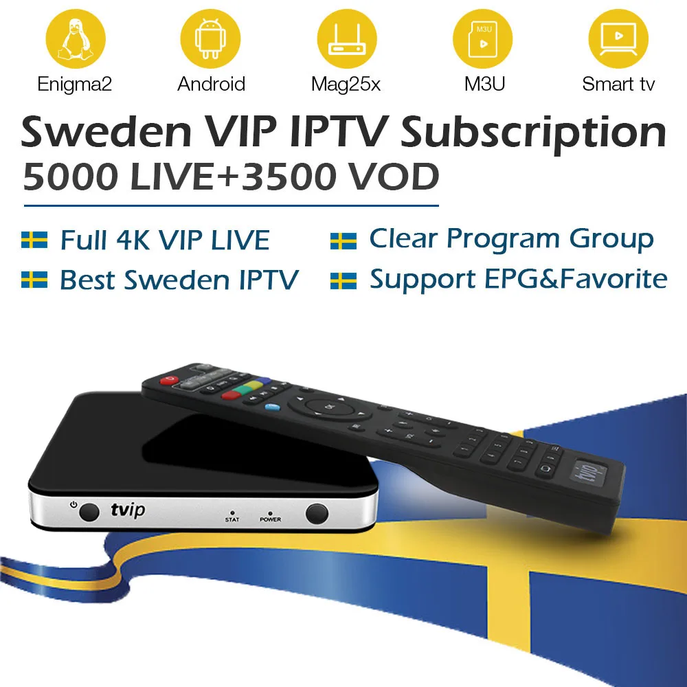 ТВ IP 605 ТВ приставка с ОС android Linux+ 1 год Скандинавская Швеция ip tv подписка 6000 live ip tv EPG для smart tv World ipv коробка