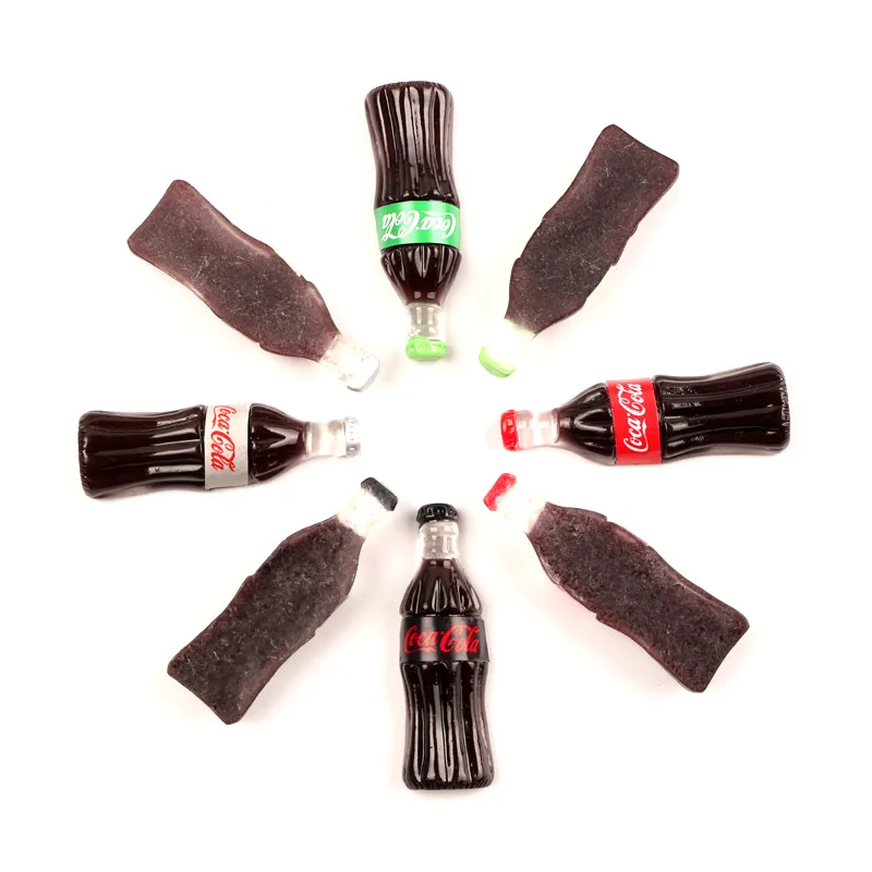 

20Pcs Mixed Resin Cola Bottle Decoration Crafts Flatback Cabochon Kawaii DIY Embellishments For Scrapbooking Accessories