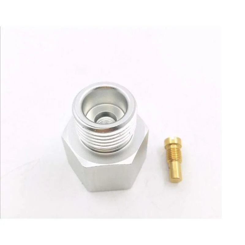 

Paintball Sodastream Bottle Tank Cylinder adapter converter Tr21-4 female to w21.8 male Or CGA 320 for home brew or aquarium.