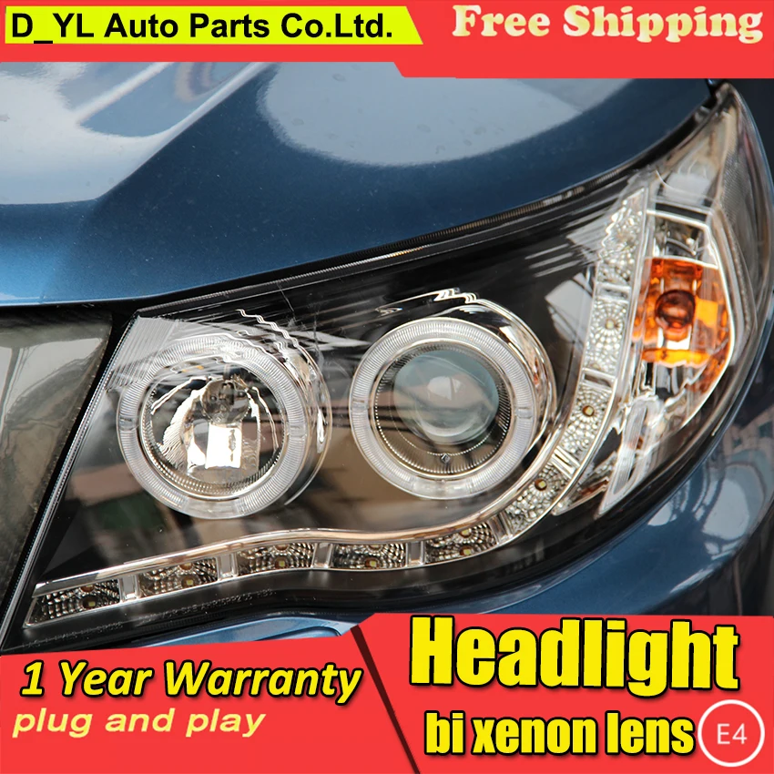 Автомобильная фара DY_L для стайлинга Subaru Forester 2008-2012 светодиодный ные фары DRL H7/D2H HID