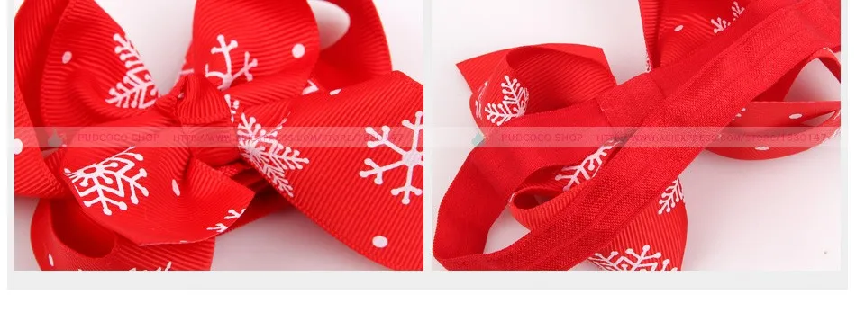 Женская эластичная повязка на голову с бантом в виде снежинок|knot headband|bow knot