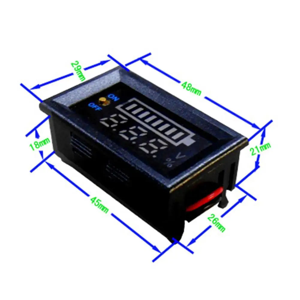 12V Автомобильная электроника автомобильный аккумулятор цифровой вольтметр