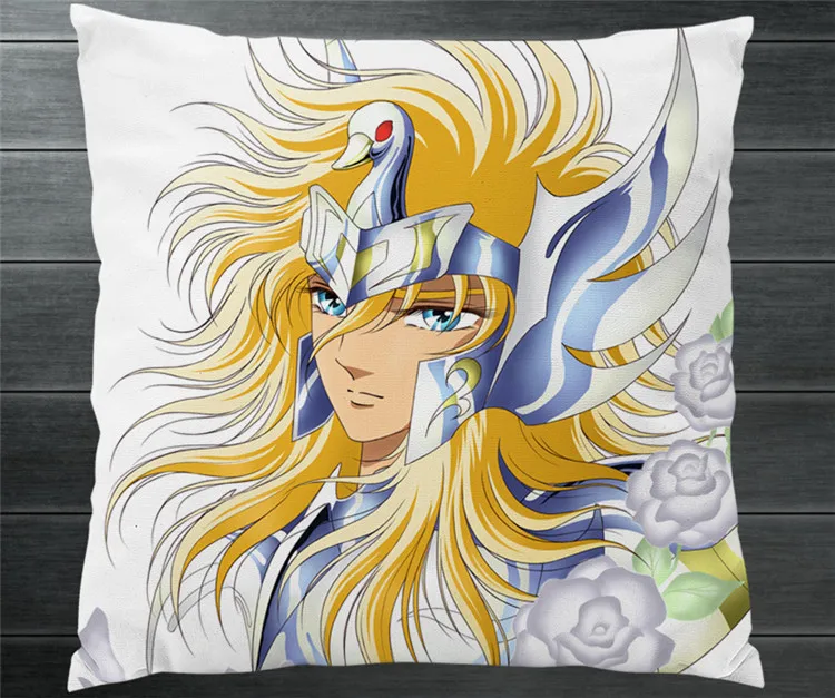 Saint Seiya &quotРыцари зодиака&quot Hyoga Fanart 40*40 см Двусторонняя Наволочка Чехол для