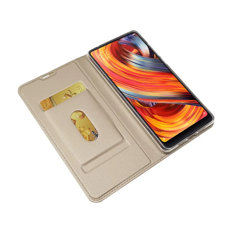 Кожаный чехол подставка с отделением для карт серии Bosilang Skin Pro Xiaomi Mix 2|cover for|cover