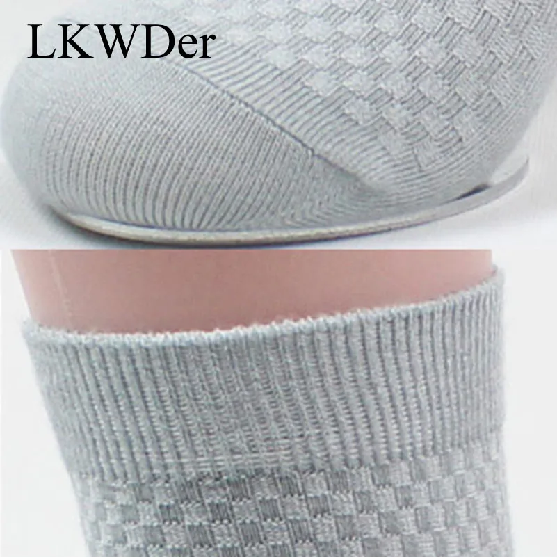 LKWDer 5 пар/кор. мужские носки из бамбукового волокна Брендовые повседневные бизнес