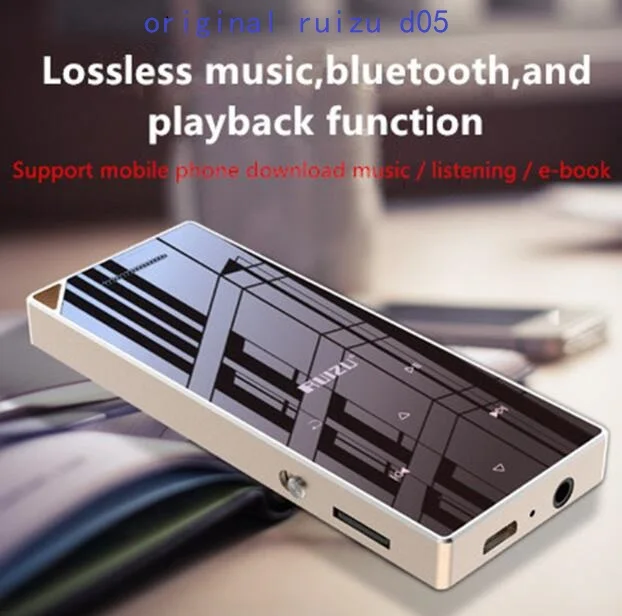 Новейший руизу D05 Bluetooth MP4 Музыкальный Плеер 1 8 дюймов сенсорный экран Аудио плеер