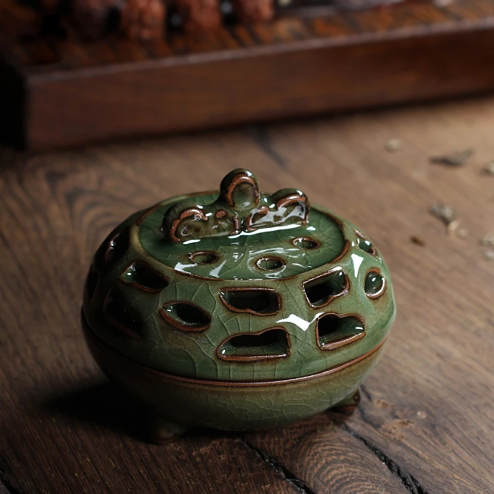 Новое поступление 2018 года буддистская курильница WIZAMONY Longquan Celadon 220 г из сплава для