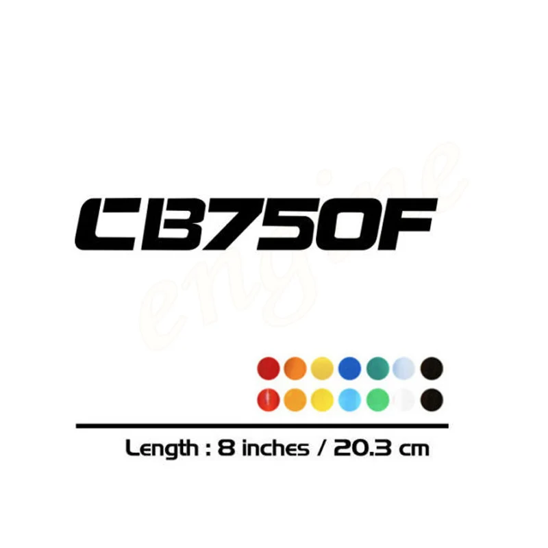 

2 X New Sales motorcycle bike Fuel tank Wheels Fairing notebook Luggage helmet MOTO Sticker decals For HONDA CB750F