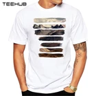 Новое поступление 2019, крутая Мужская модная футболка TEEHUB с коротким рукавом и круглым вырезом, хипстерская футболка