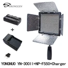 YONGNUO YN-300 II YN 300 YN300 светодиодсветильник для видеосъемки + NP-F550 + зарядное устройство + вилка