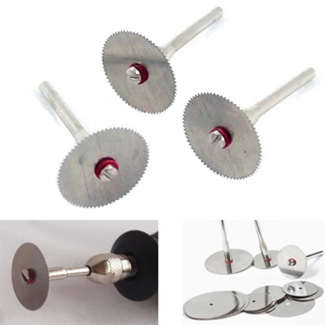

10PC 22mm Cutting Disc Stainless Steel Abrasive Tool Reinforced Cut Off Wheel with 2 Mandrels Mini Drill Rotary Tool Accessories