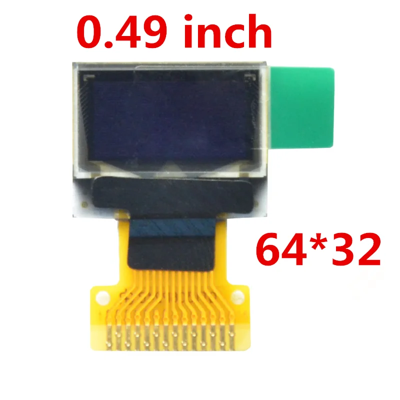 0 49 дюймовый OLED дисплей 64*32 IIC/SPI белый blue14 pin LCD SSD1306 пассивная матрица драйвера для