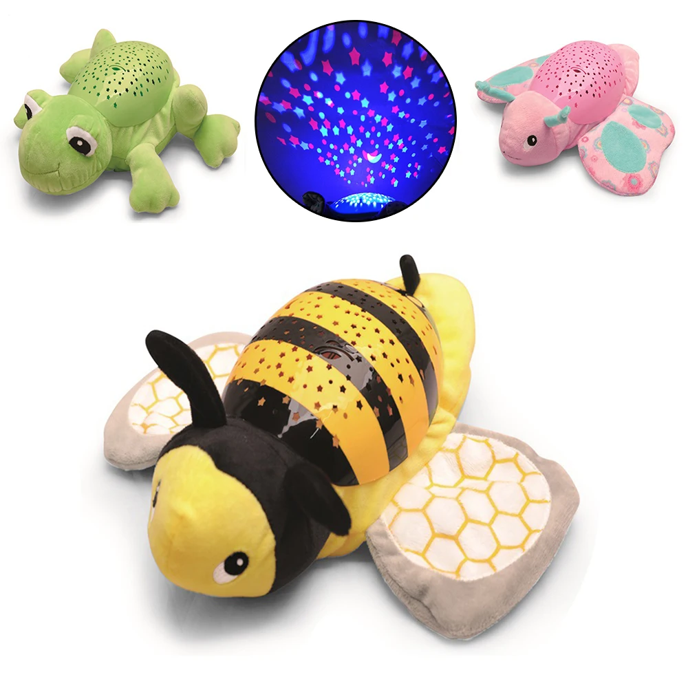 Светящийся животных лампа с светодио дный Ночник проектор звезд детские Sleepy
