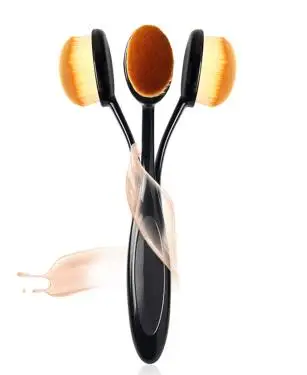 tooth brush 4 Artsecret 3 шт./лот форма зуба профессиональная Жидкая Основа макияжа крем Кисть мягкий таклон волос косметический инструмент для красоты - Handle Color: tooth brush 4