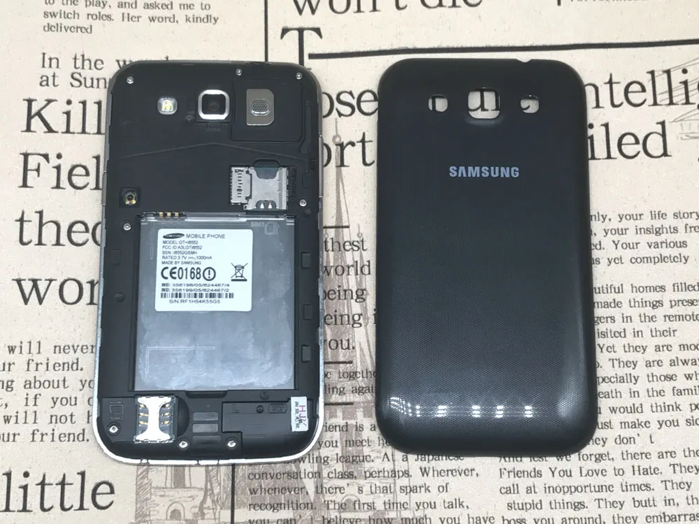 Оригинальный сотовый телефон Samsung Galaxy Win I8552 Android ROM 4 Гб Wifi четырехъядерный 7