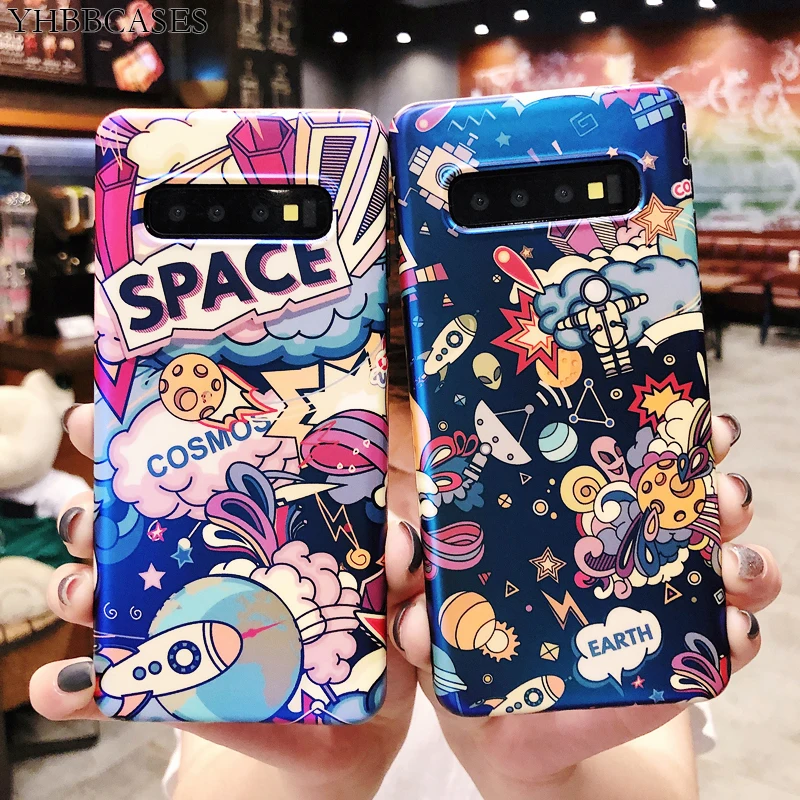 YHBBCASES чехол для телефона Samsung Note 10 8 9 Blu Ray Rocket космический корабль Galaxy S10 S9