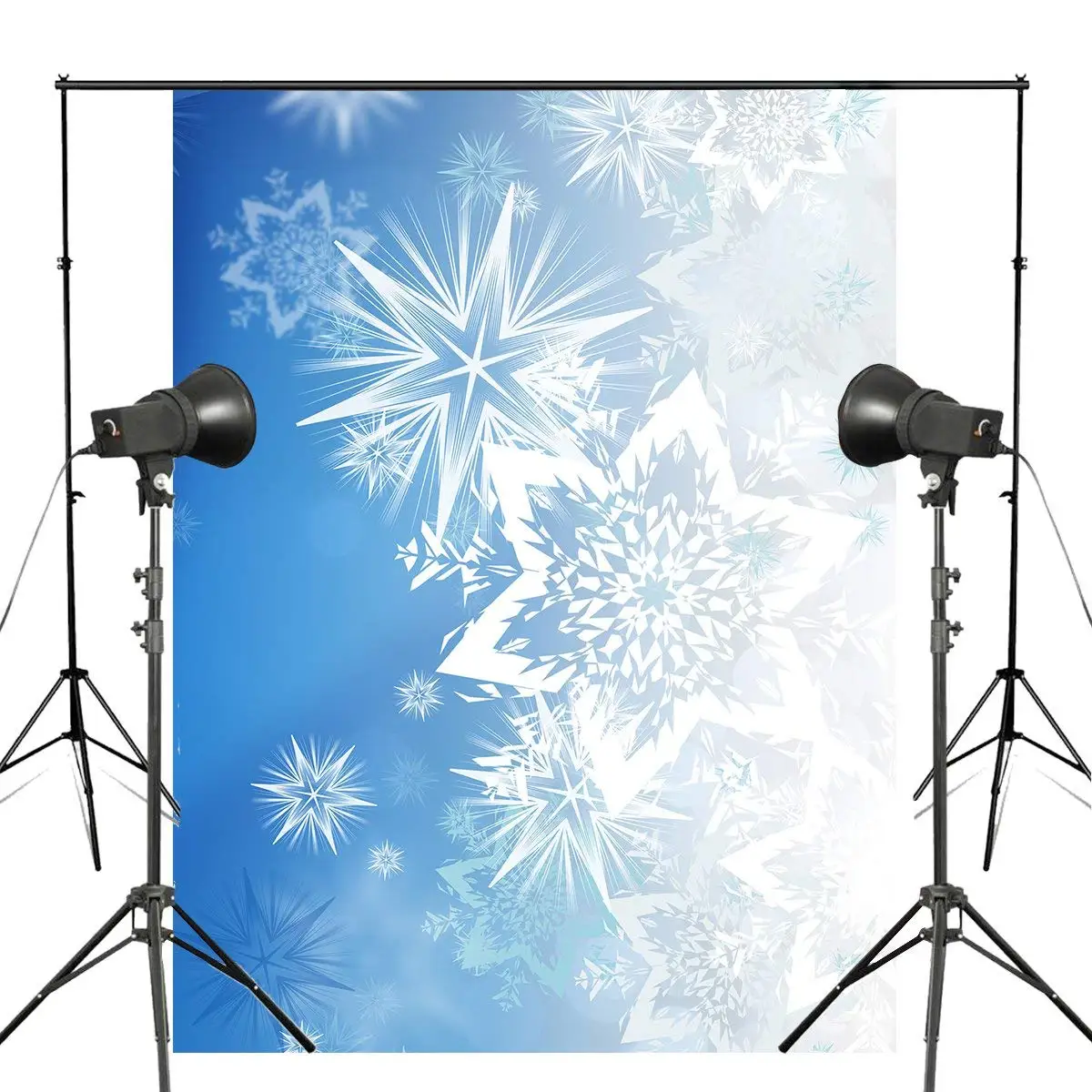 5x7ft красивые снежинки фон для фотосъемки синий дети фотостудия стена|Аксессуары
