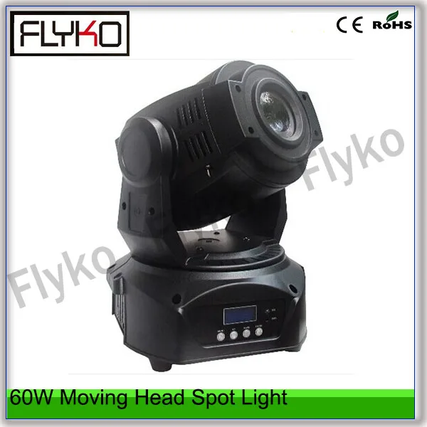 2 шт. Бесплатная доставка 60 Вт Светодиодный прожектор с движущейся головкой |