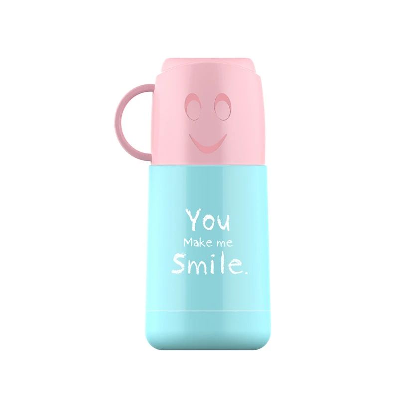 Smile термос из нержавеющей стали чашки кофейная кружка чашка вакуумная колба термобутылка для воды чай школьный офис портативный Термочашка 300 мл