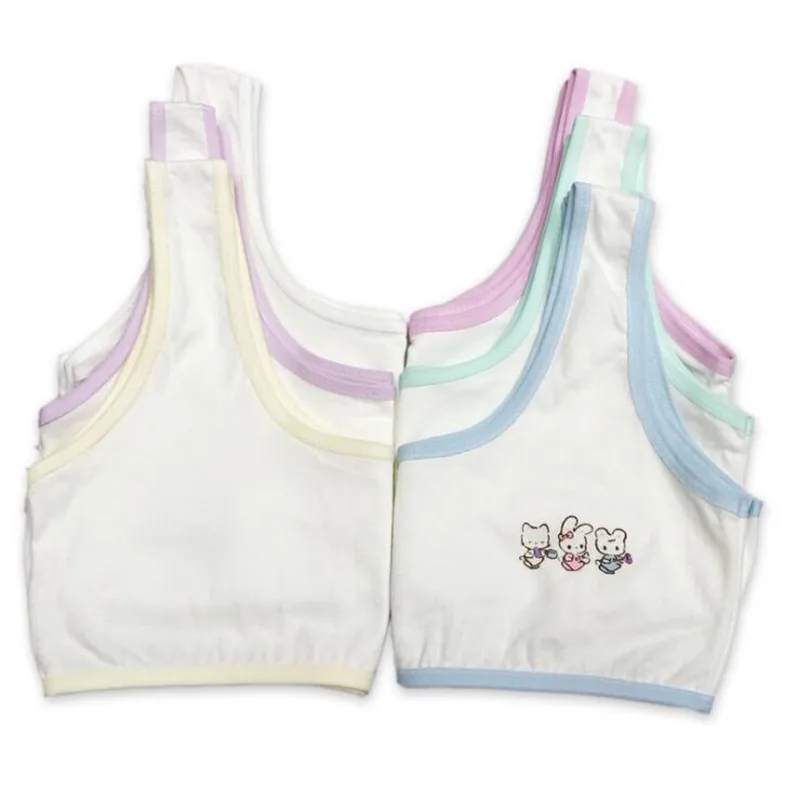 

Kids Bra For Teenage Girls Cotton Children Girls Underwear Clothing Teen Sports Bra with Chest Pad Puberty Girl training Bra