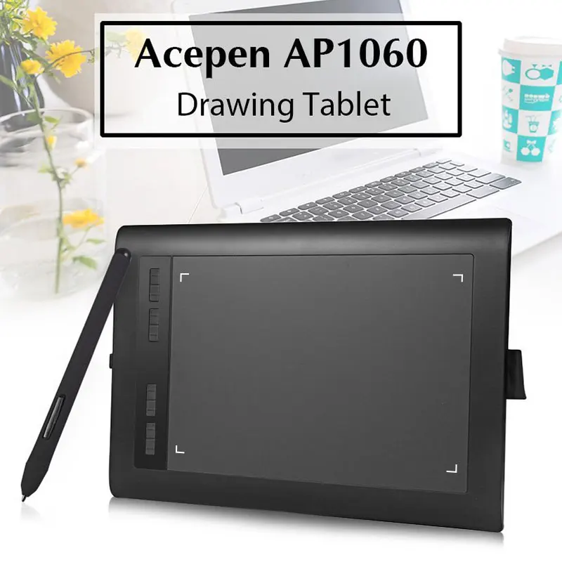 Электронная доска для рисования графический планшет 10*6 дюймов мышь аниме ручная