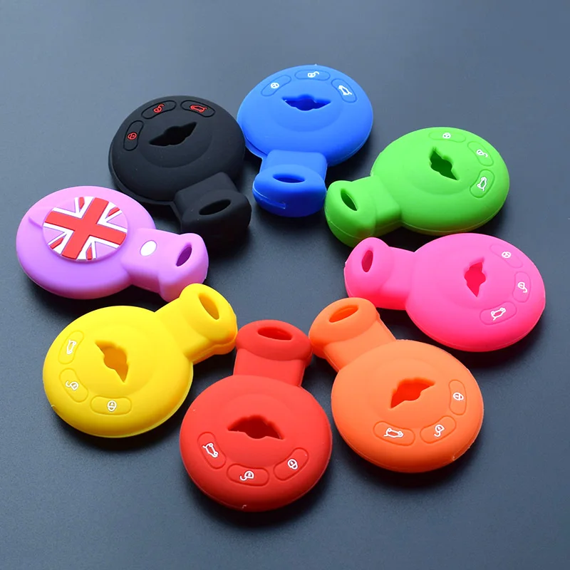 

For Bmw Mini Cooper S Roadster R55 R56 R57 R58 R59 Remote Key Silicone Car Key Fob Cover Case Shell protective accessorie