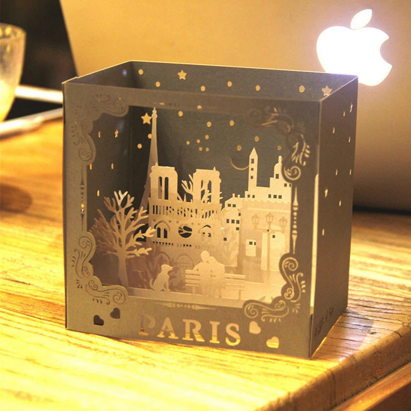 Всплывающие 3D скульптуры поздравительные открытки Рождественская открытка