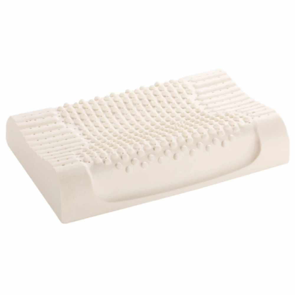 60x40CM Thailand Pure Natural Latex Pillow Remedial Neck Protect Vertebrae Health Care Orthopedic Pillow