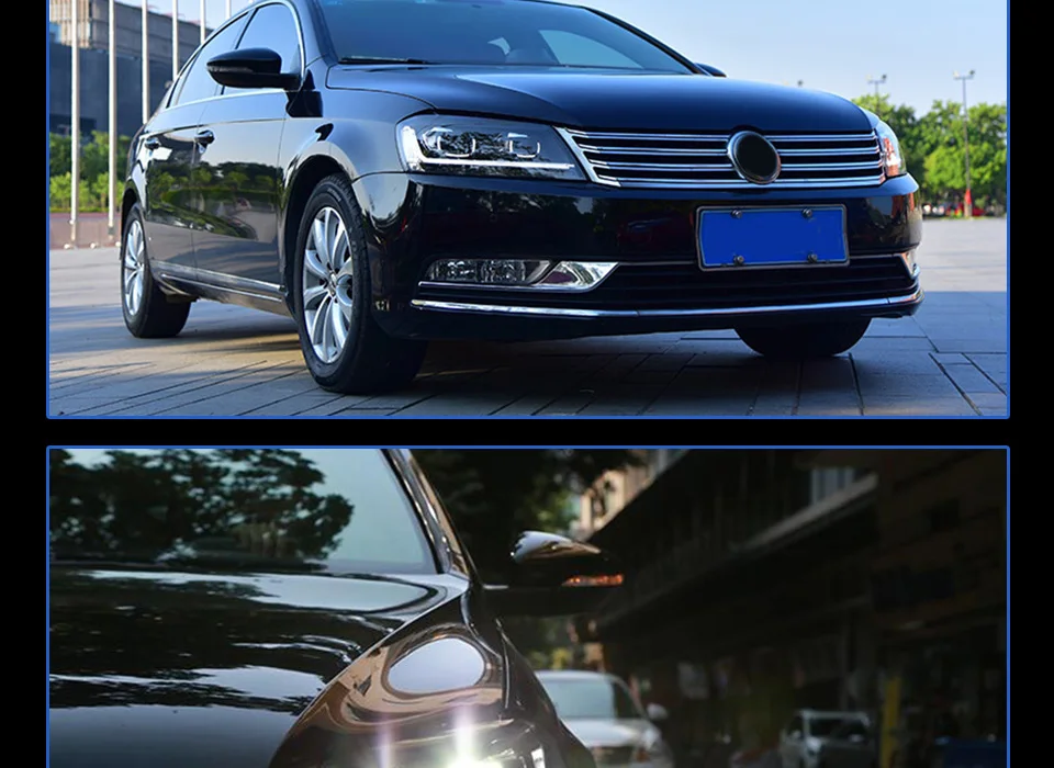 AKD Тюнинг автомобилей фары для VW Passat B7 Eur Verson светодиодные фары DRL ходовые огни биксеноновые фары Противотуманные фары с ангельскими глазками авто