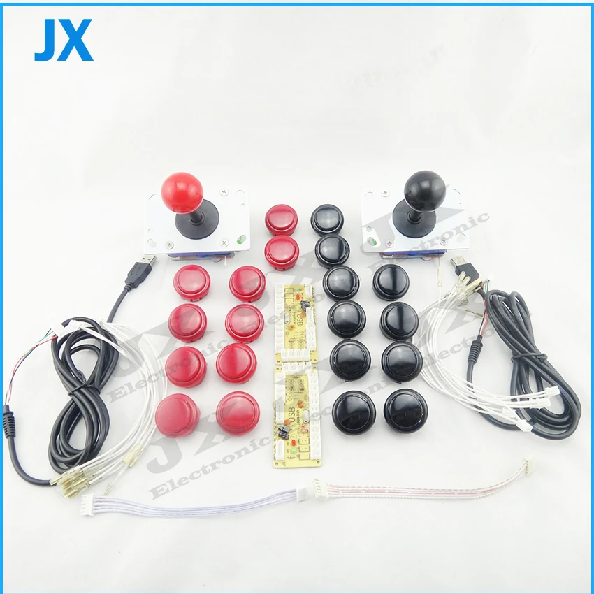 Новый аркадный аксессуар сделай сам 2x USB энкодер ПК для джойстика + Zippy джойстик 20x