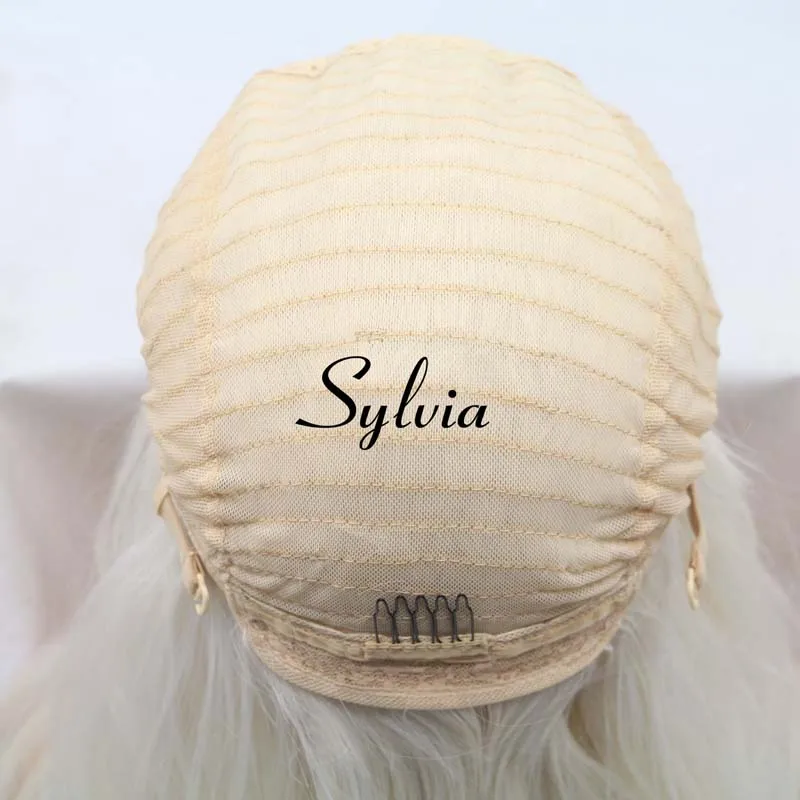 Длинный волнистый парик Sylvia светильник лые светлые парики синтетический с U