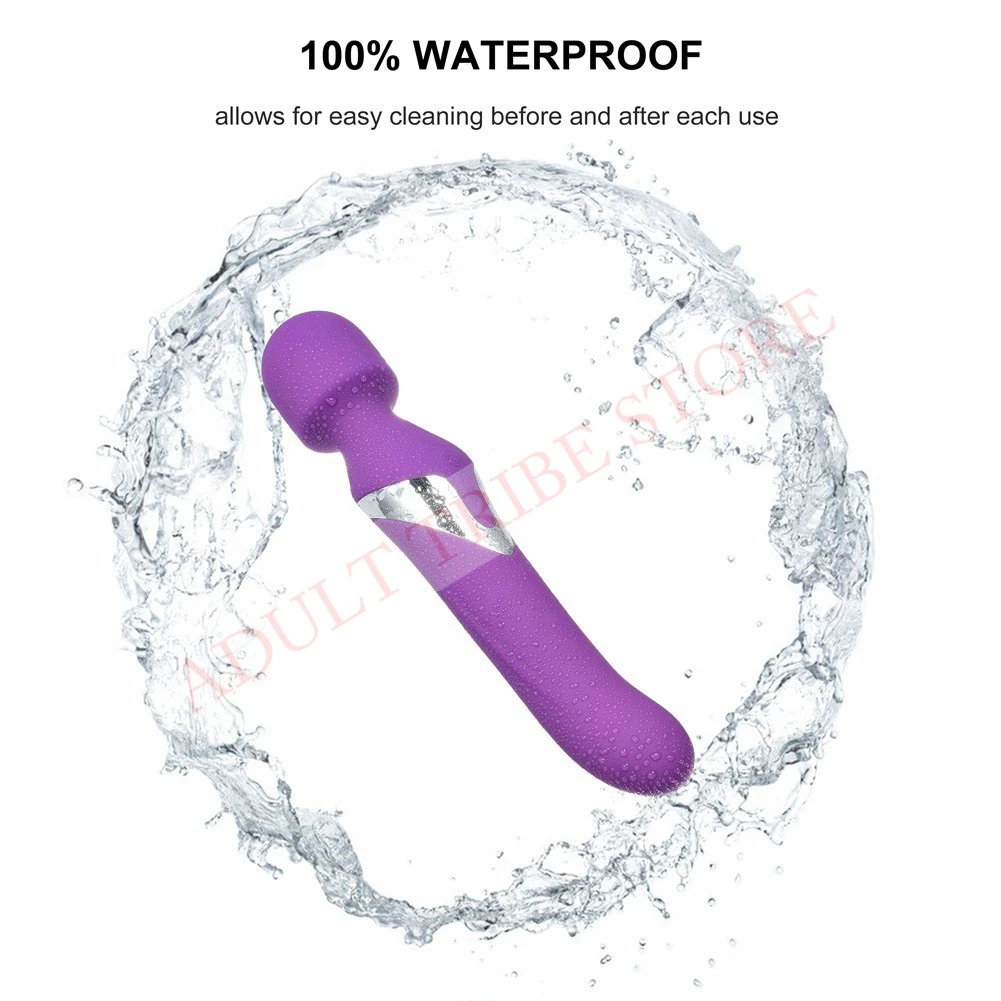 Aphojoy Dual Penetrations Magic Wand USB Rechargeable Silicone Waterproof 360 Degree Rotation Beads Sex Vibrator for Women | Красота и