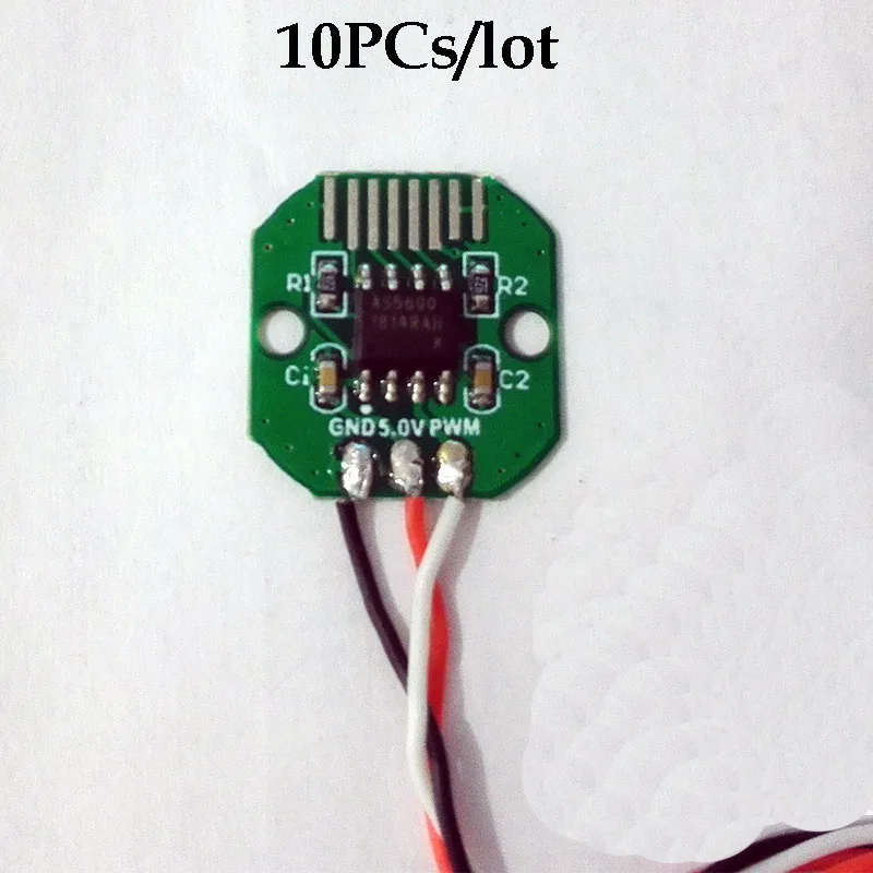 10 шт. зашифрованный диск AS5600 кодировщик 12-разрядный I2C/PWM Выход программируемый бесконтактных потенциометра Магнитный ротационный датчик положения