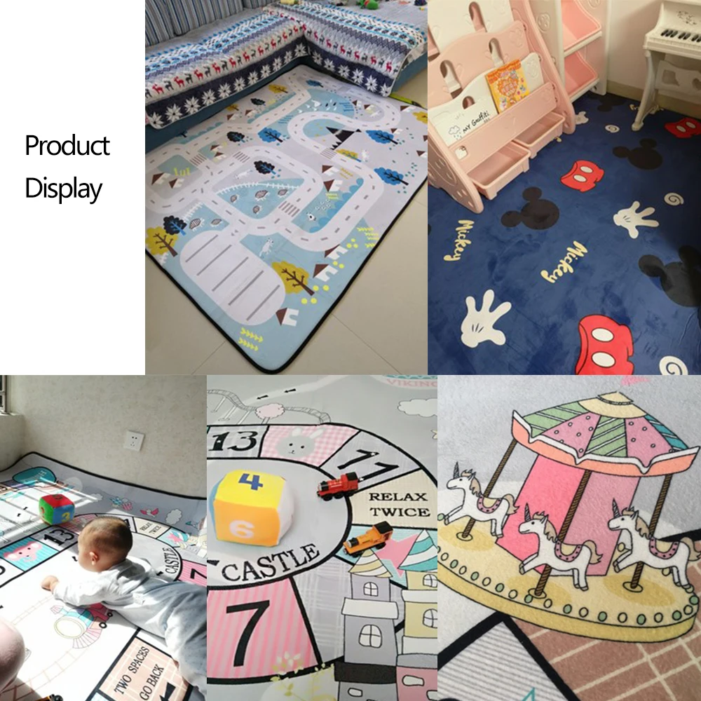 Детские игровые коврики детский коврик для ползания бархатный медленно