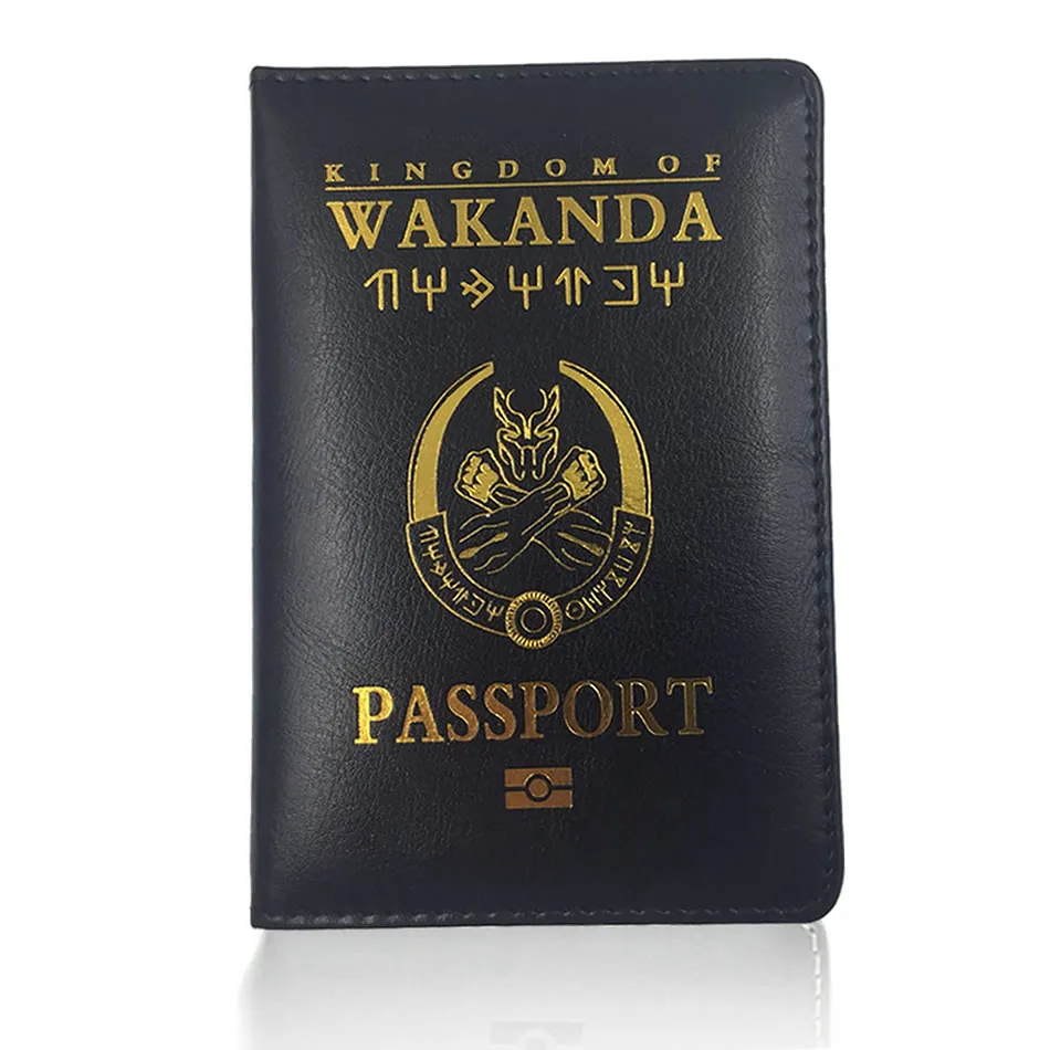 Аксессуары для путешествий Wakanda кожзам Обложка паспорта ID Bank сумка карт женщин