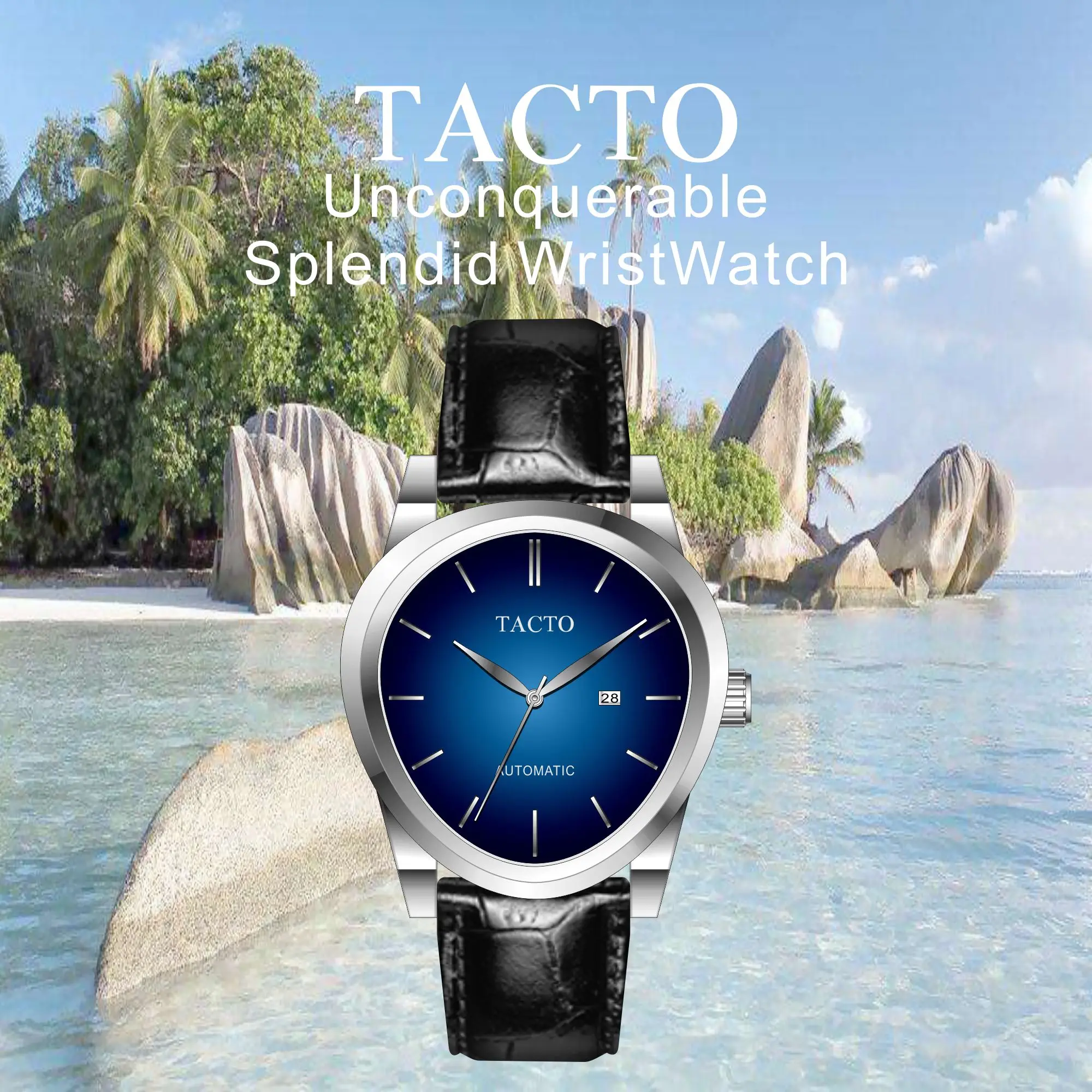 

High Quality TACTO Watches Men Luxury Brand Automatic Mechanical Watches Man Japan Quartz Sport Wristwatch 30m Waterresistant