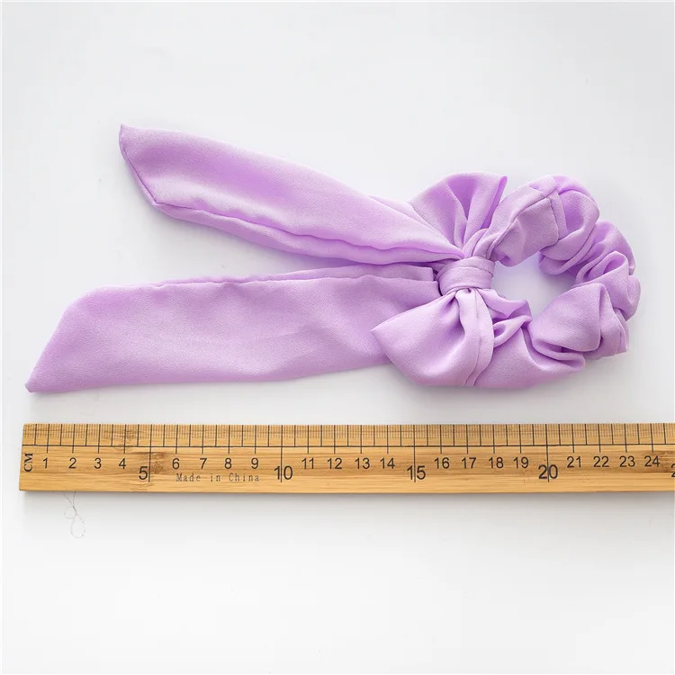 Женские шифоновые ленты для волос HZ однотонная атласная кисточка аксессуары