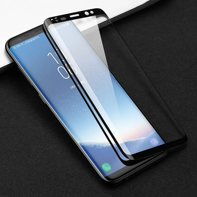 MAKAVO For Samsung Galaxy Note 9 Tempered Glass 3D Full Curved Explosion-proof Screen Protector Film for S9 Plus | Мобильные
