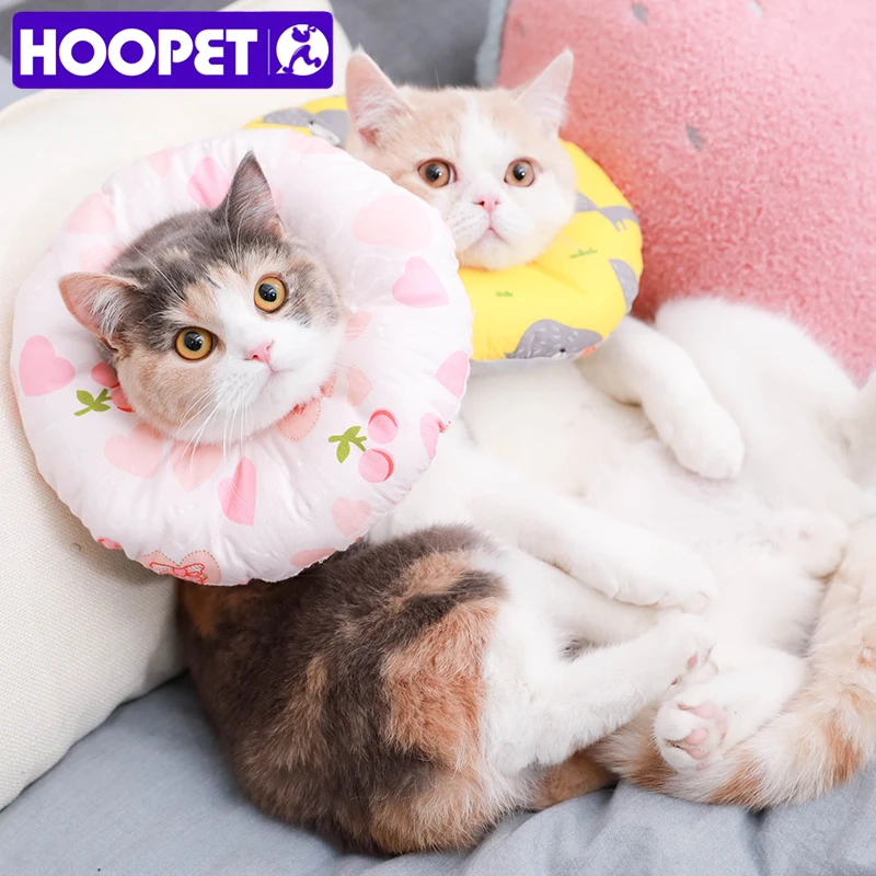 HOOPET мягкий ошейник для собак регулируемый круглый кошек против укусов|Ошейники и