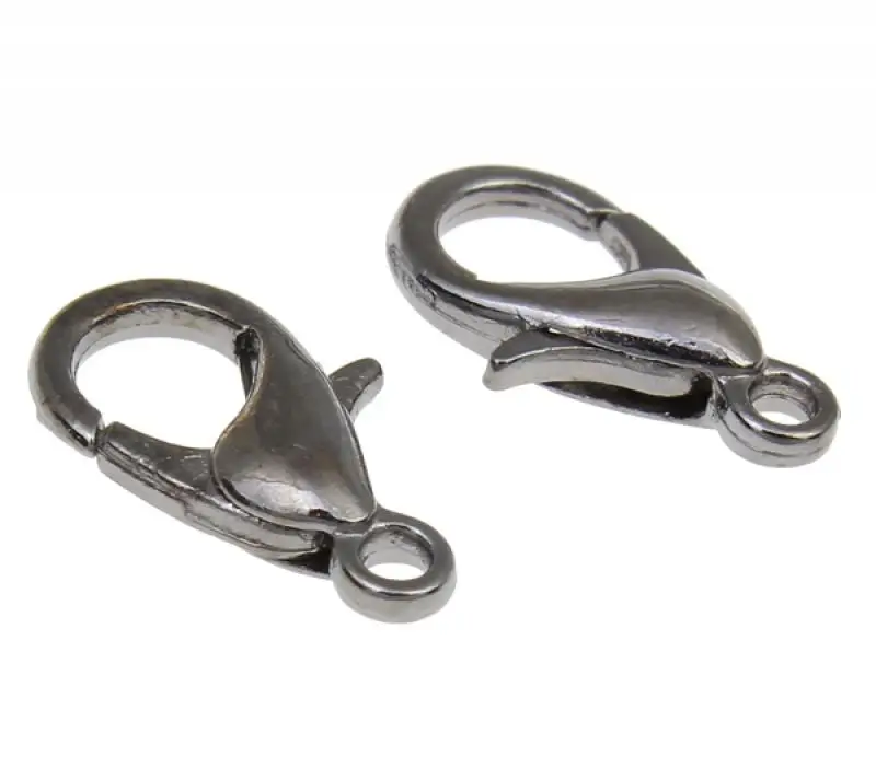 Защелки-лобстеры 100 шт. позолоченные и посеребренные клипсы для ювелирных