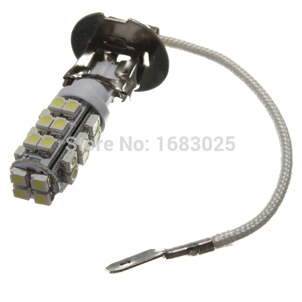 Лучшая цена Белый H3 28 светодиодный 3528 SMD машина автомобиль свет Главная фара Туман Глава автоматическая лампочка DC12V