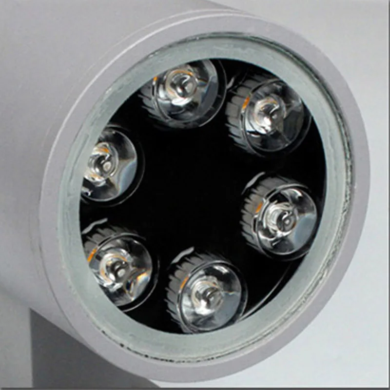 Современная уличная настенная лампа декоративная двойная головка 6 Вт 12 24 36