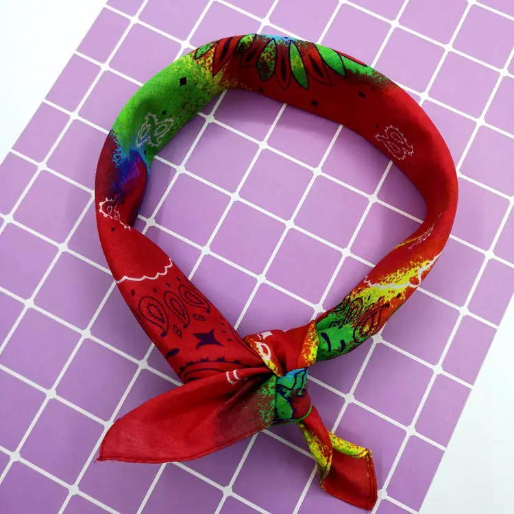 100% Cotton Hip Hop Square Scarf Paisley Bandana Head Wrap Neck Wristband For Graffitin b-boyin Extreme Sport | Аксессуары для